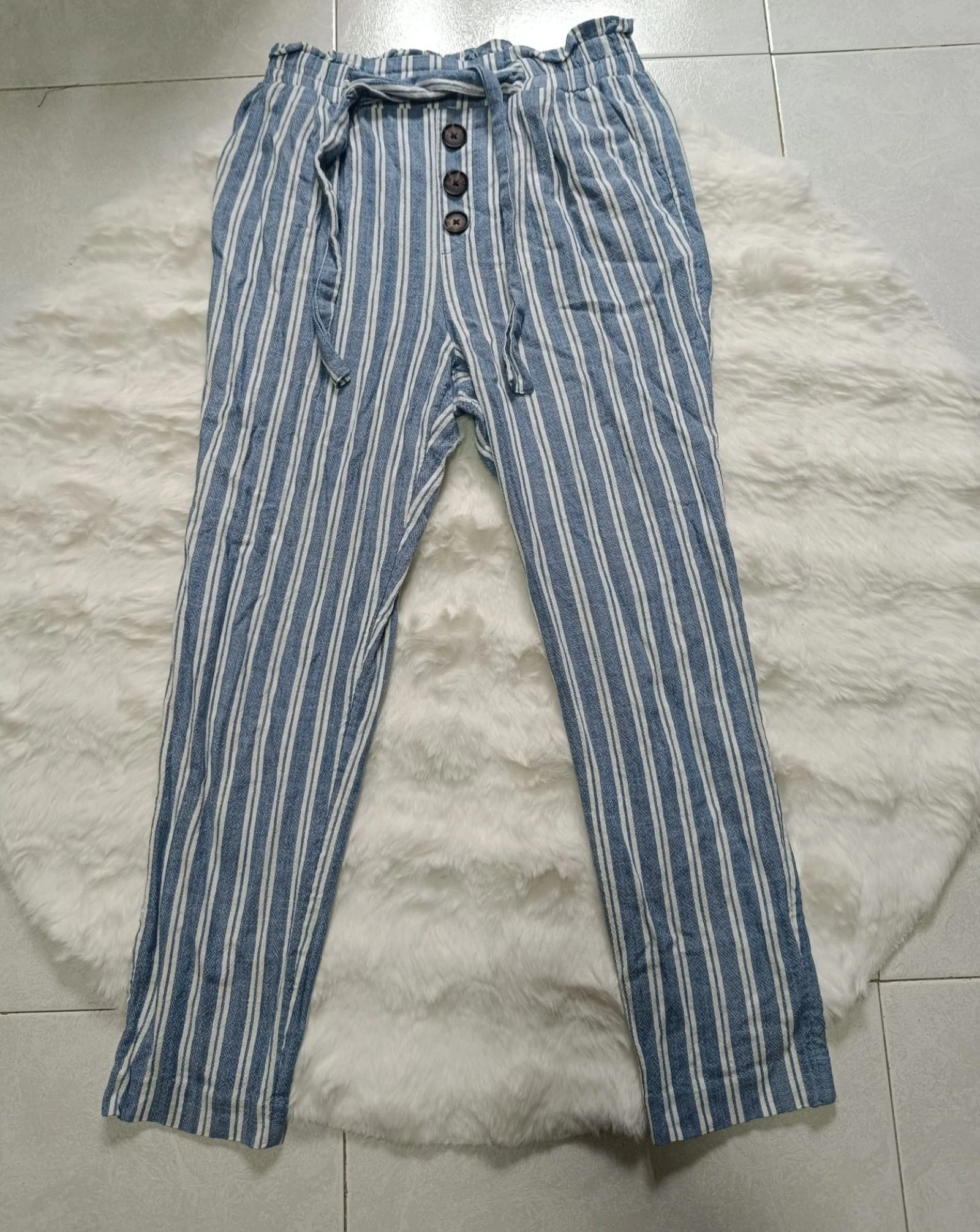 Gestreepte broek Stradivarius dames – photo 3